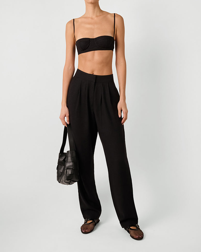 Underwire Bra Top | Black