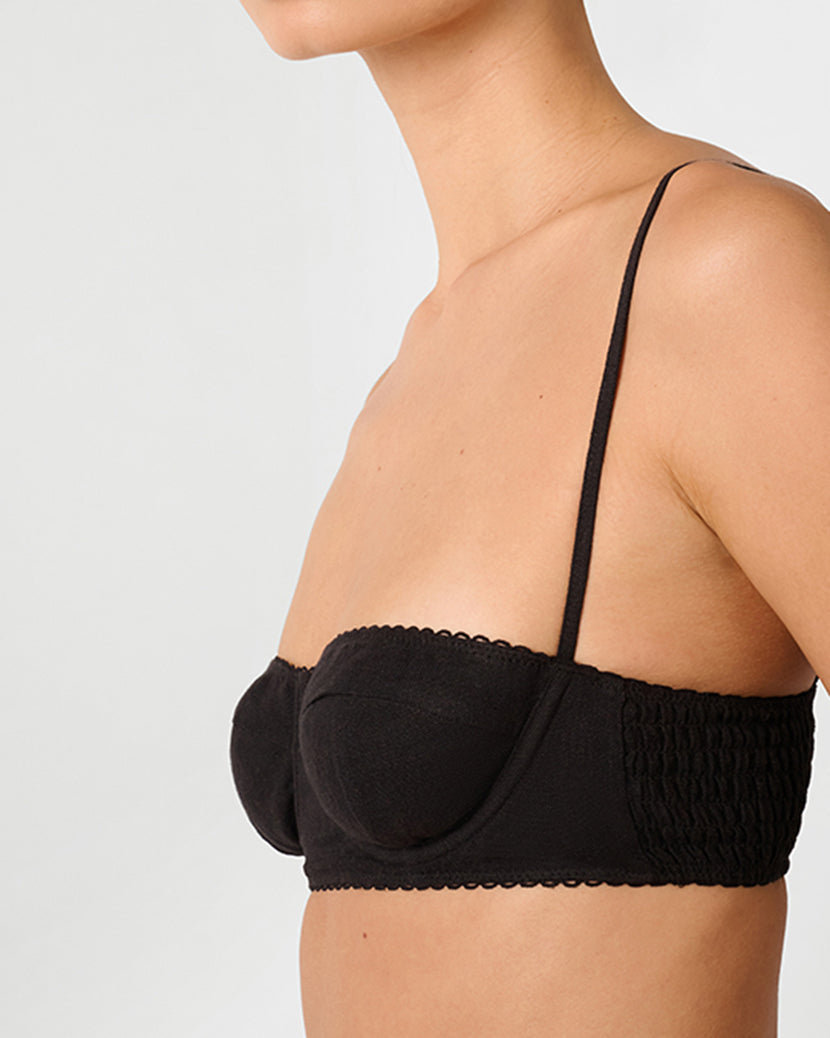 Underwire Bra Top | Black