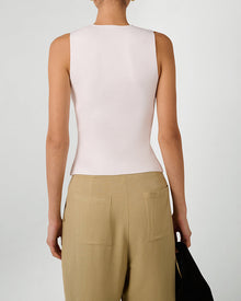 Twist Front Flyaway Tank | White