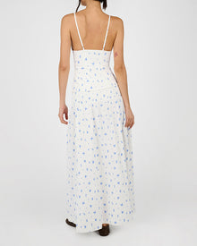 Ruched Waist Midi Skirt | Sky