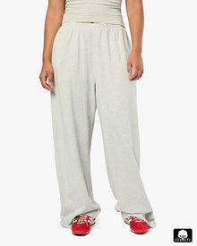 Straight Leg Sweat Pants | Heather Grey