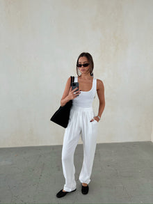 Linen Trouser | White