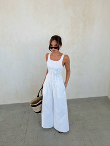 Corset Jumpsuit | White