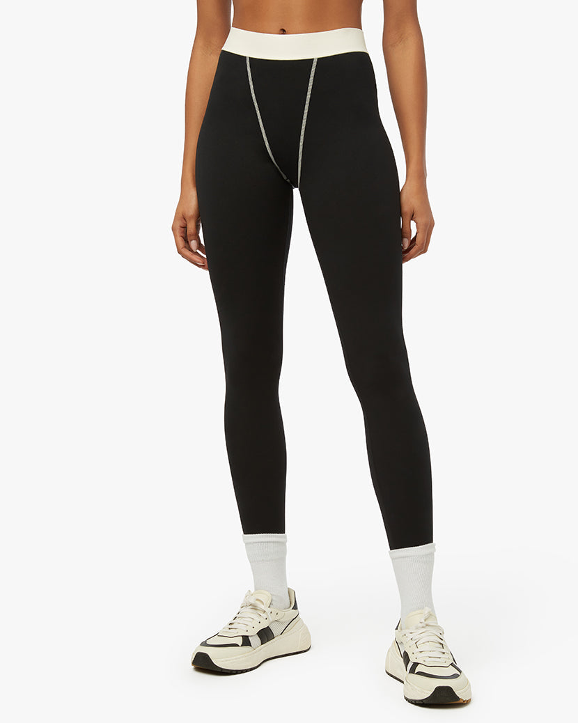 Boxer Legging | Black Off White