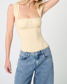 Ruched Cup Corset | Sand
