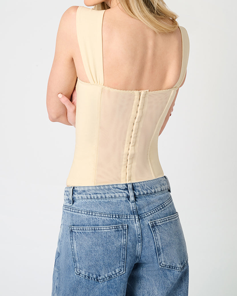 Ruched Cup Corset | Sand