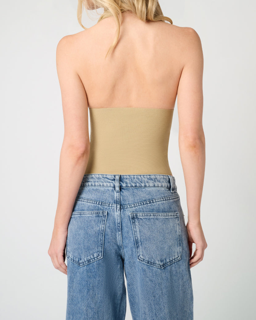 Knit Halter Top | Oat