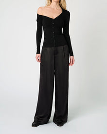 Silky Trouser Pant | Black