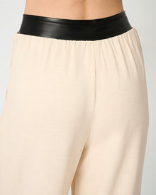Straight Leg Pant | Black/Taupe
