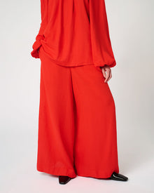 Wide Leg Pant | Vibrant Red
