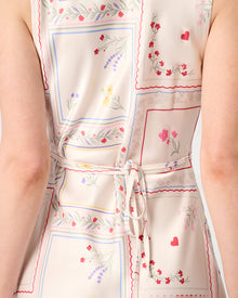 Boat Neck Slip Dress | Ivory