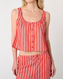 Scoop Neck Cami Top | Vibrant Red