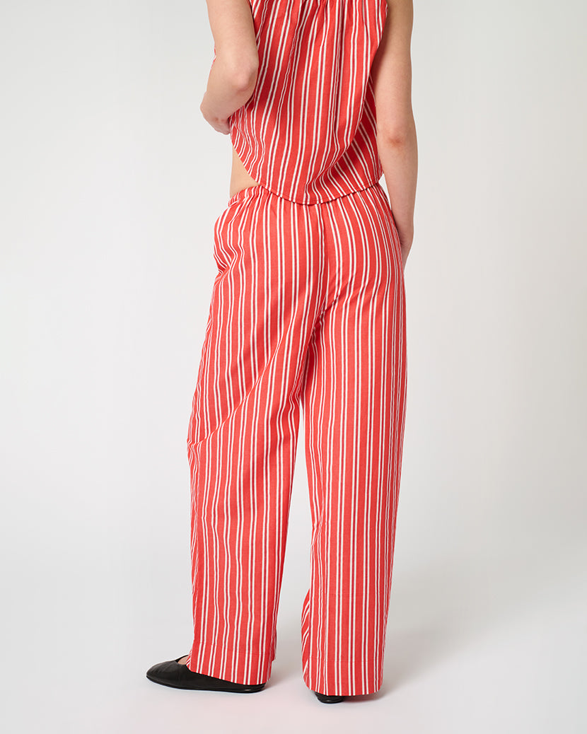 Tie Waist Pant | Vibrant Red
