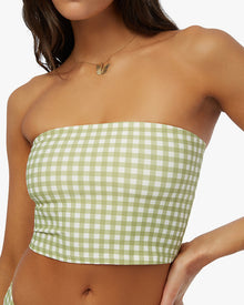 Gingham Tube Top | Fern