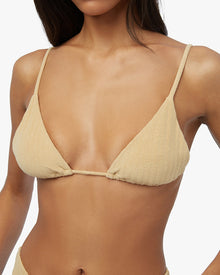 Cooper Stripe Towel Terry Bikini Top | Bread Basket