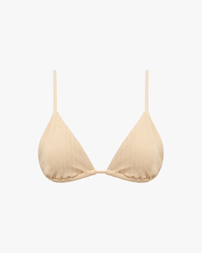 Cooper Stripe Towel Terry Bikini Top | Bread Basket