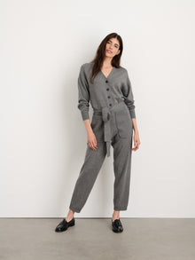 Women | Sweater Jumpsuit | Heather Grey