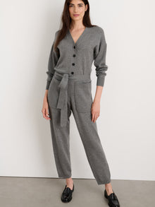 Women | Sweater Jumpsuit | Heather Grey