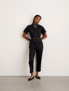 Women | Standard Short Sleeve Jumpsuit | Black