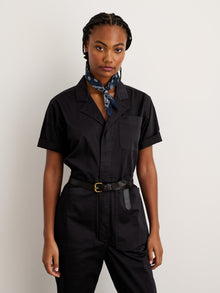 Women | Standard Short Sleeve Jumpsuit | Black