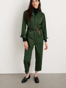 Women | Standard Jumpsuit | Cotton Twill Pine Needle