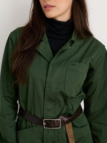 Women | Standard Jumpsuit | Cotton Twill Pine Needle
