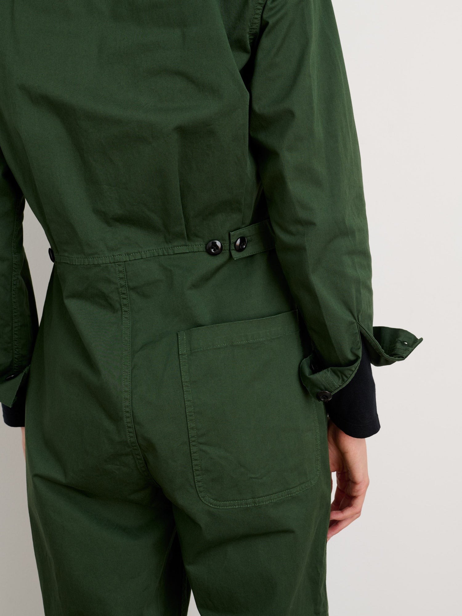 Women | Standard Jumpsuit | Cotton Twill Pine Needle