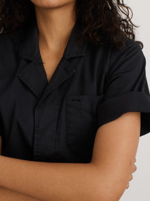 Women | Standard Short Jumpsuit | Cotton Twill Black