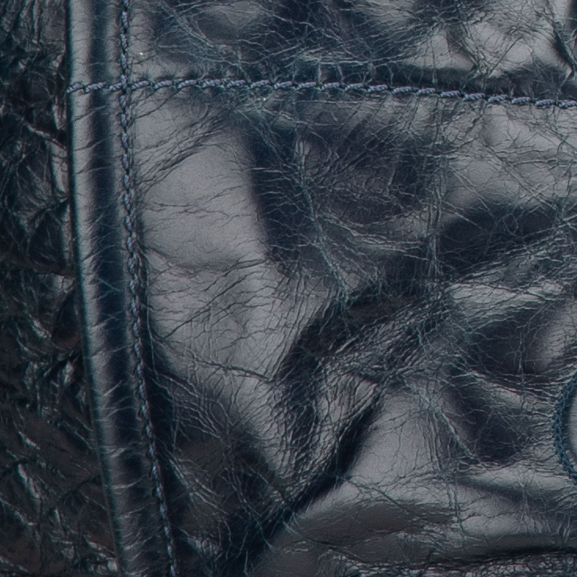 Chanel | Pre-Owned Medium Glazed Calfskin and Caviar Deauville Tote | Blue/Navy