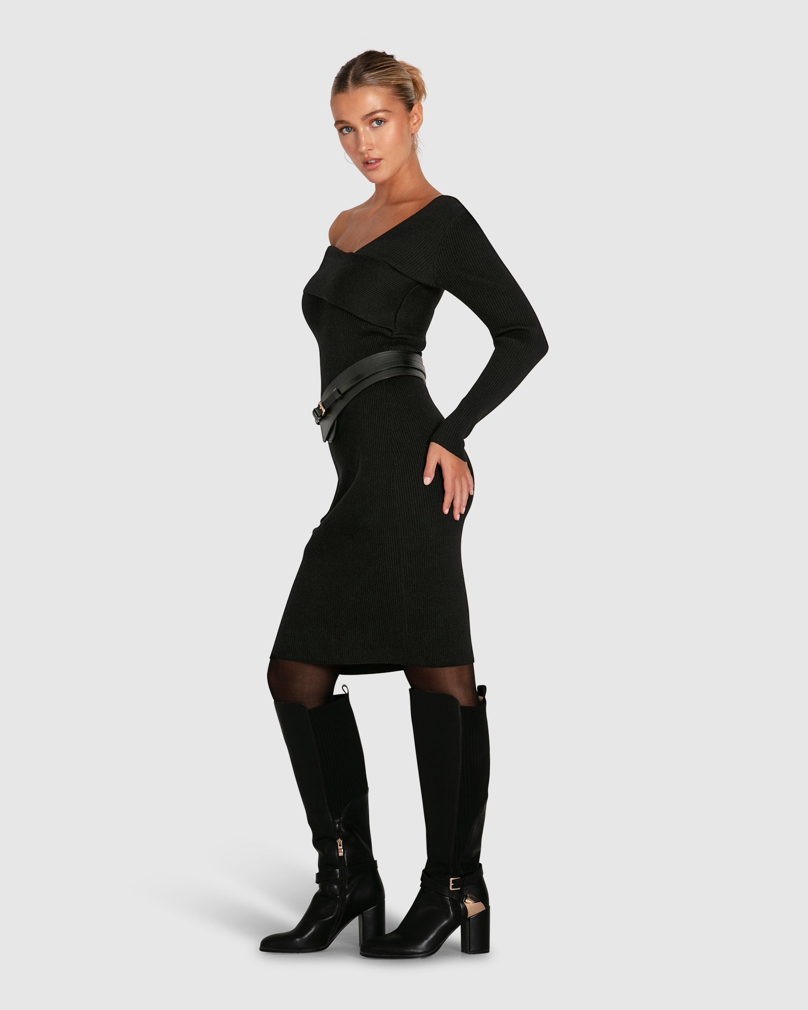 Women | The Way You Move Knit Dress | Black