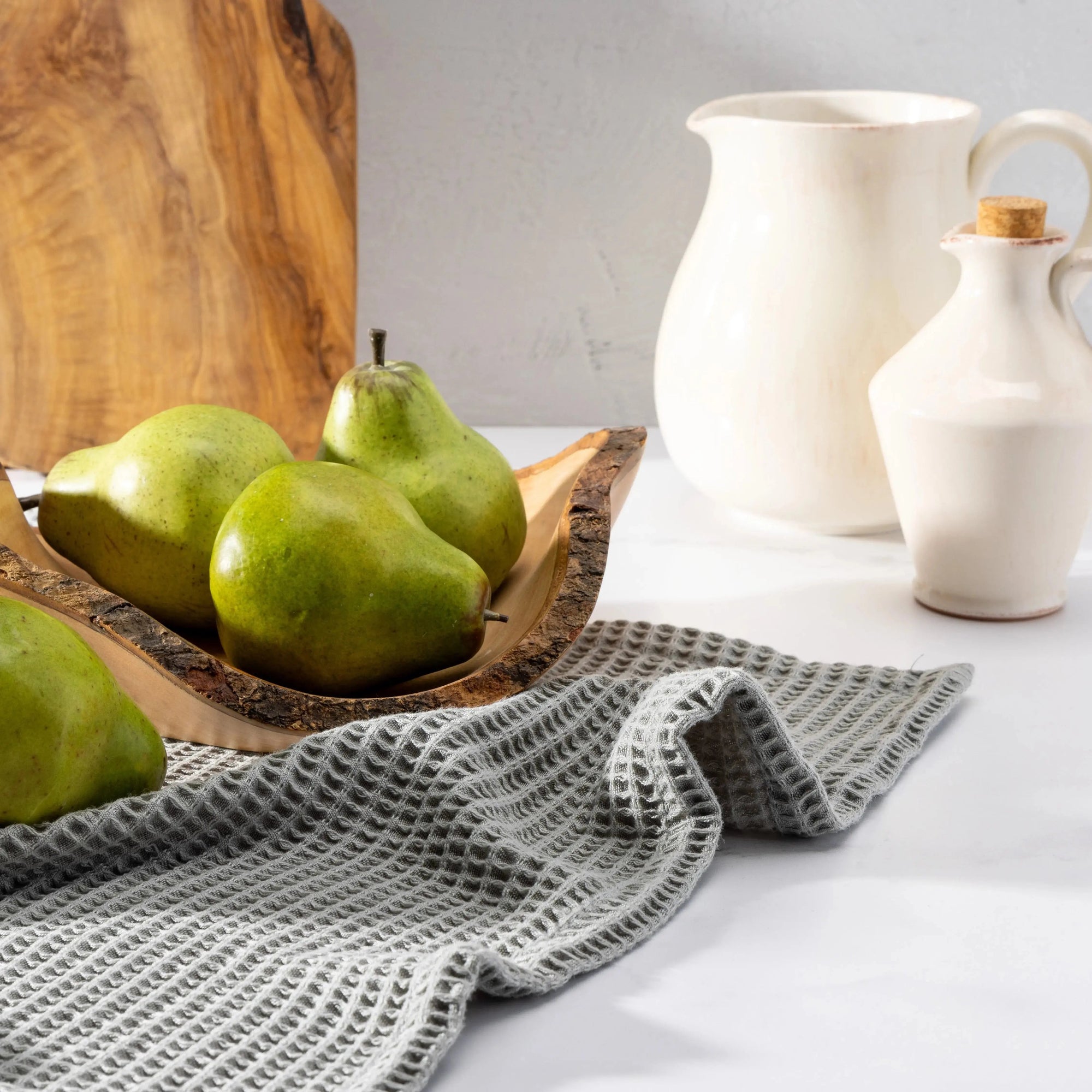 Blissful Bamboo Waffle Dish Towel Set | Sage