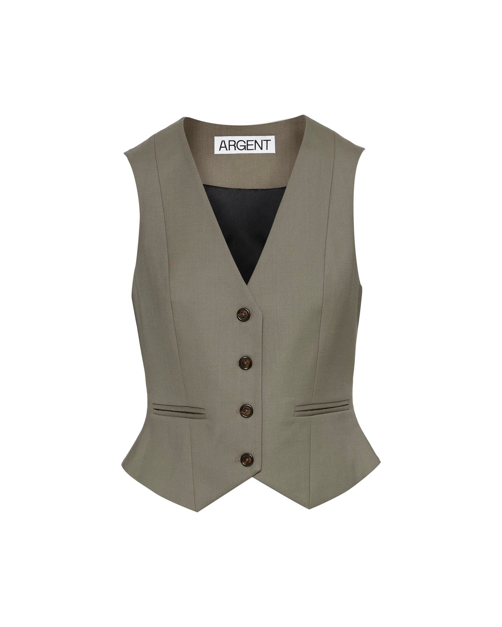 Waistcoat in Seasonless Wool | Ash