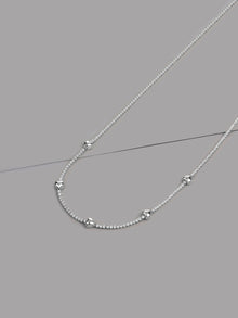 Heart Pave 925 Sterling Petite Tennis Necklace | 5A Grade Cubic Zirconia | 925 Sterling Silver