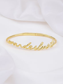 Wanderlust Bangle | 14K Gold Plated Brass