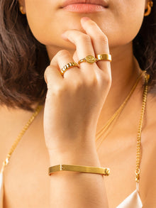 Checker Ring | 14K Gold Vermeil