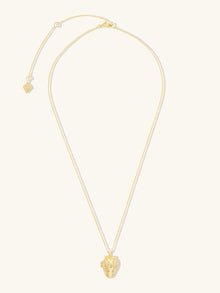 Strawberry Locket Necklace | 5A Grade Cubic Zirconia | 14K Gold Plated Brass