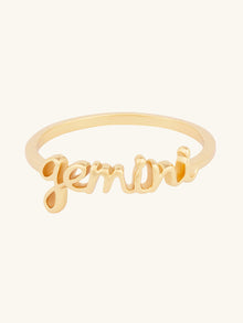 Gemini Ring | 14K Gold Plated Brass