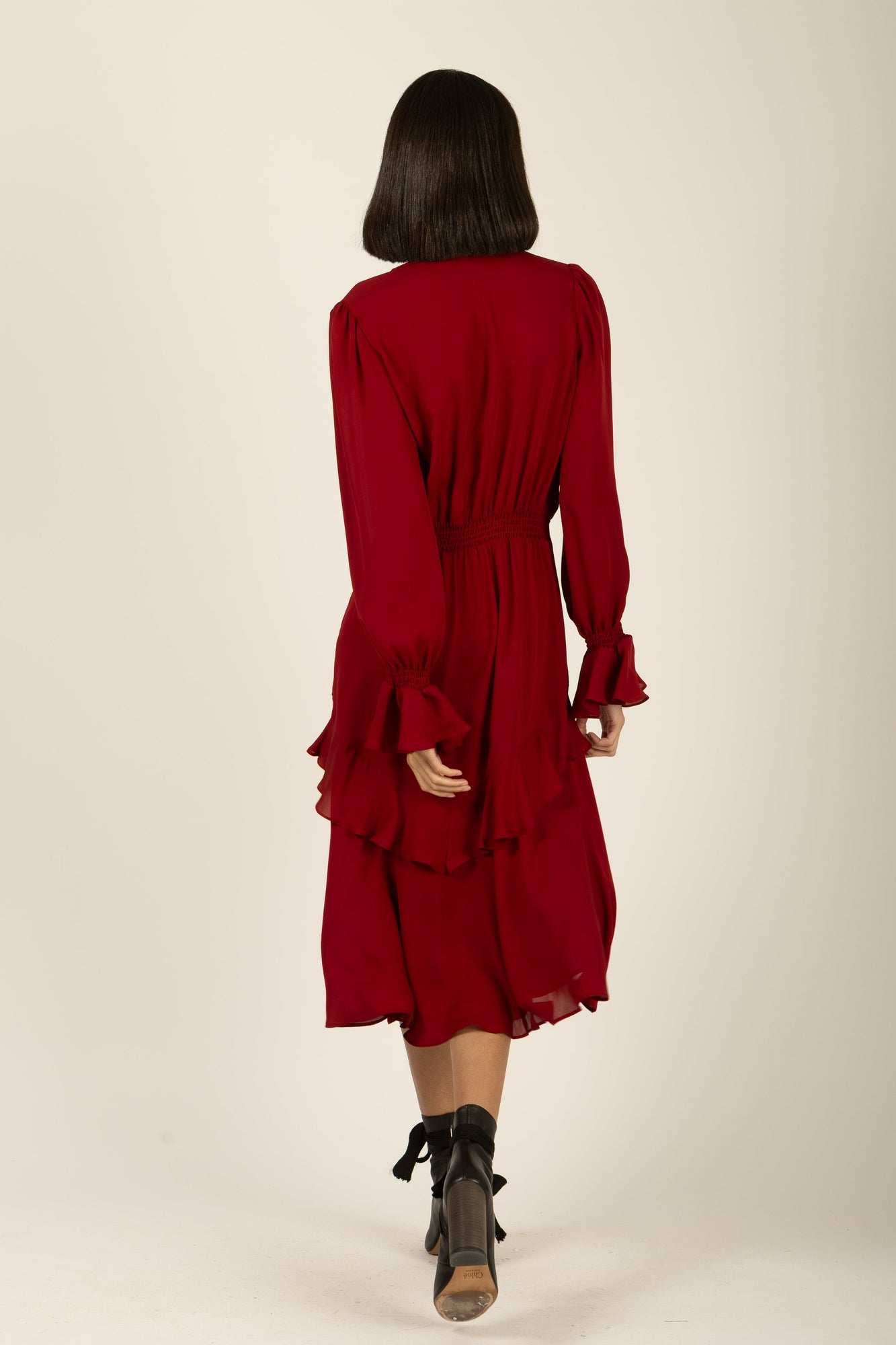 Warby Dress | Crimson Red