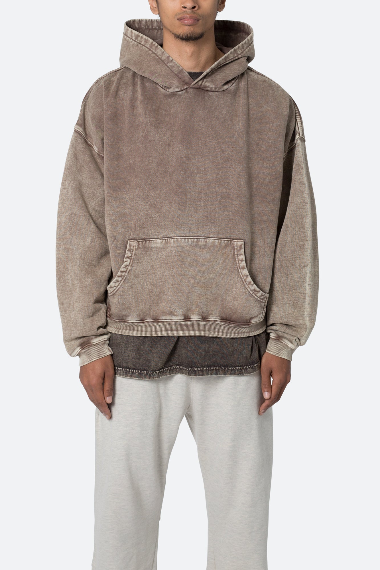 Washed Acid Hoodie | Brown