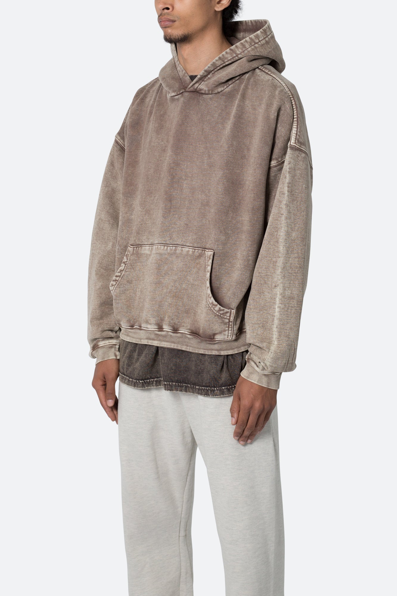 Washed Acid Hoodie | Brown