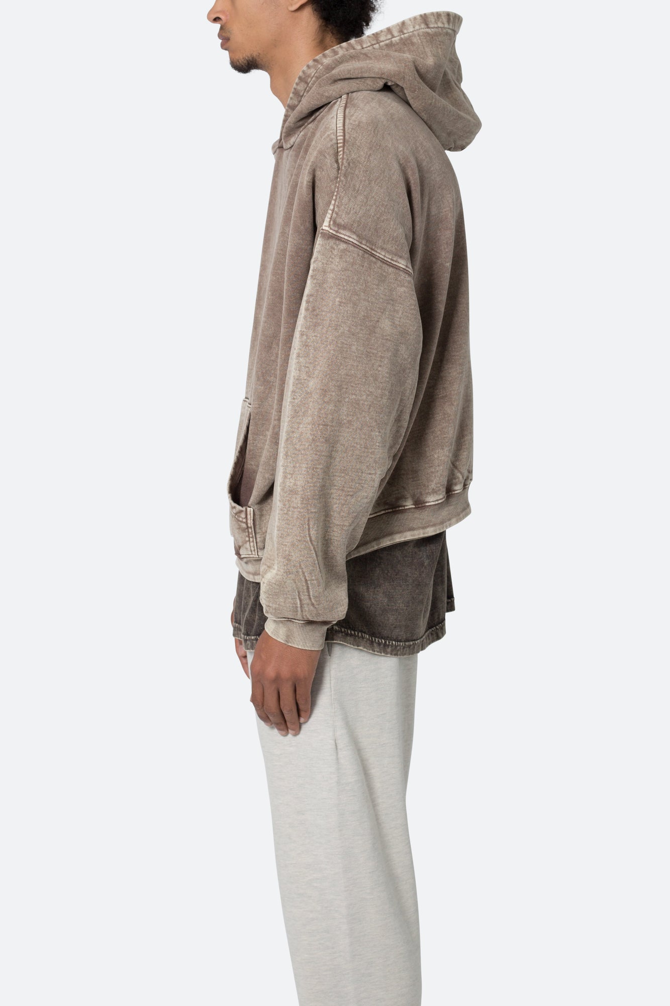 Washed Acid Hoodie | Brown