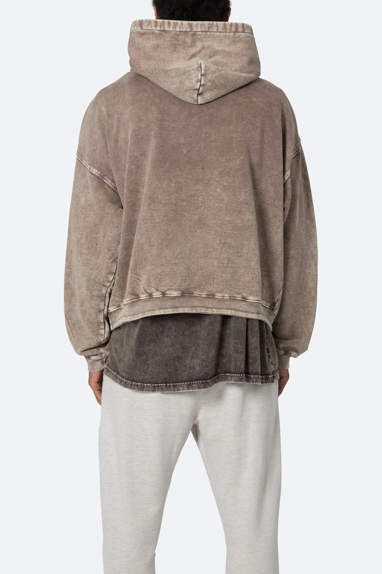 Washed Acid Hoodie | Brown
