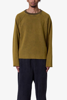 Washed Thermal L x S Tee | Washed Olive