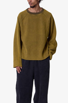 Washed Thermal L x S Tee | Washed Olive