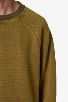 Washed Thermal L x S Tee | Washed Olive
