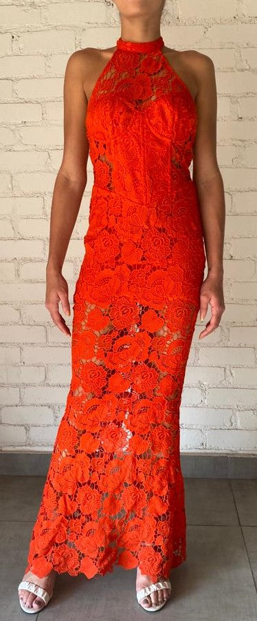 Rococo Sand | Eliza Maxi Dress | Blood Orange