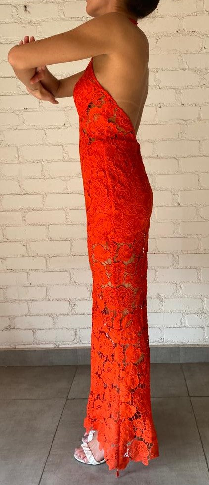 Rococo Sand | Eliza Maxi Dress | Blood Orange