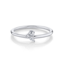 Women | White Diamond Woven Cluster Ring | 14k White Gold