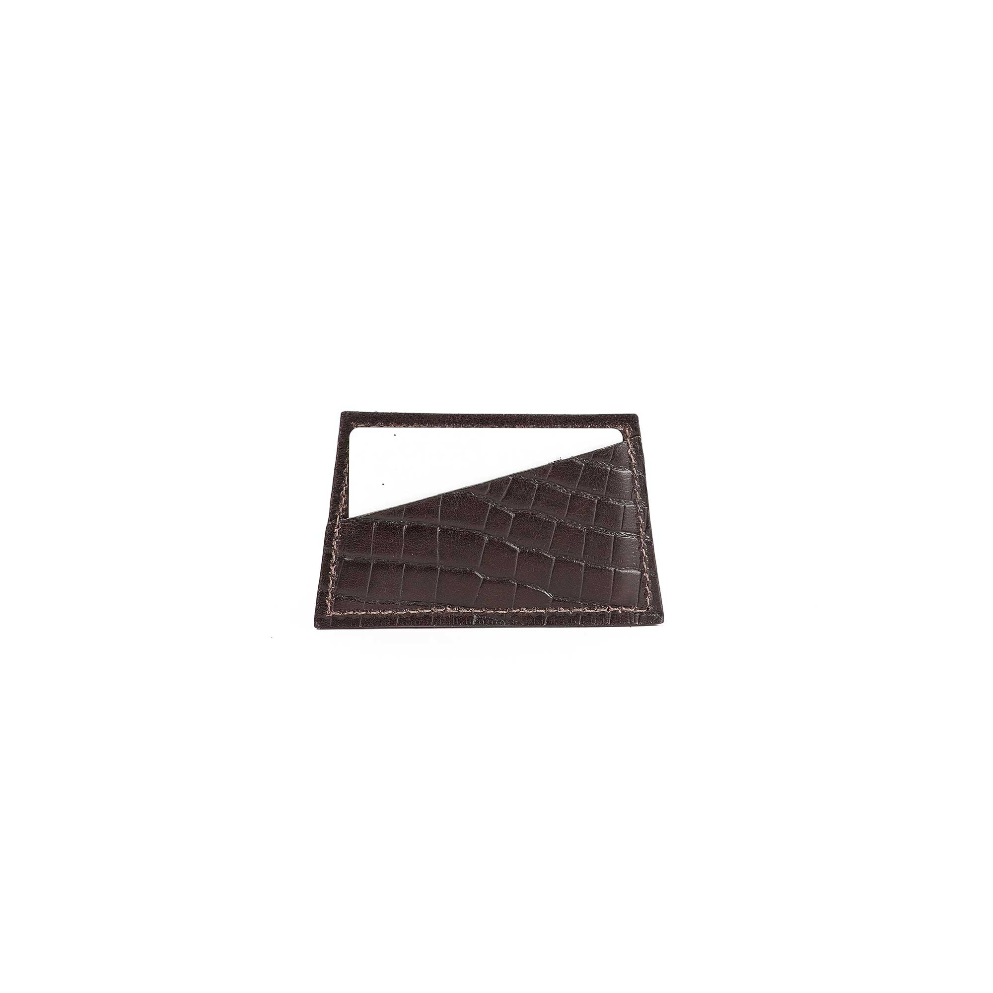 Croco Cardholder | Brown