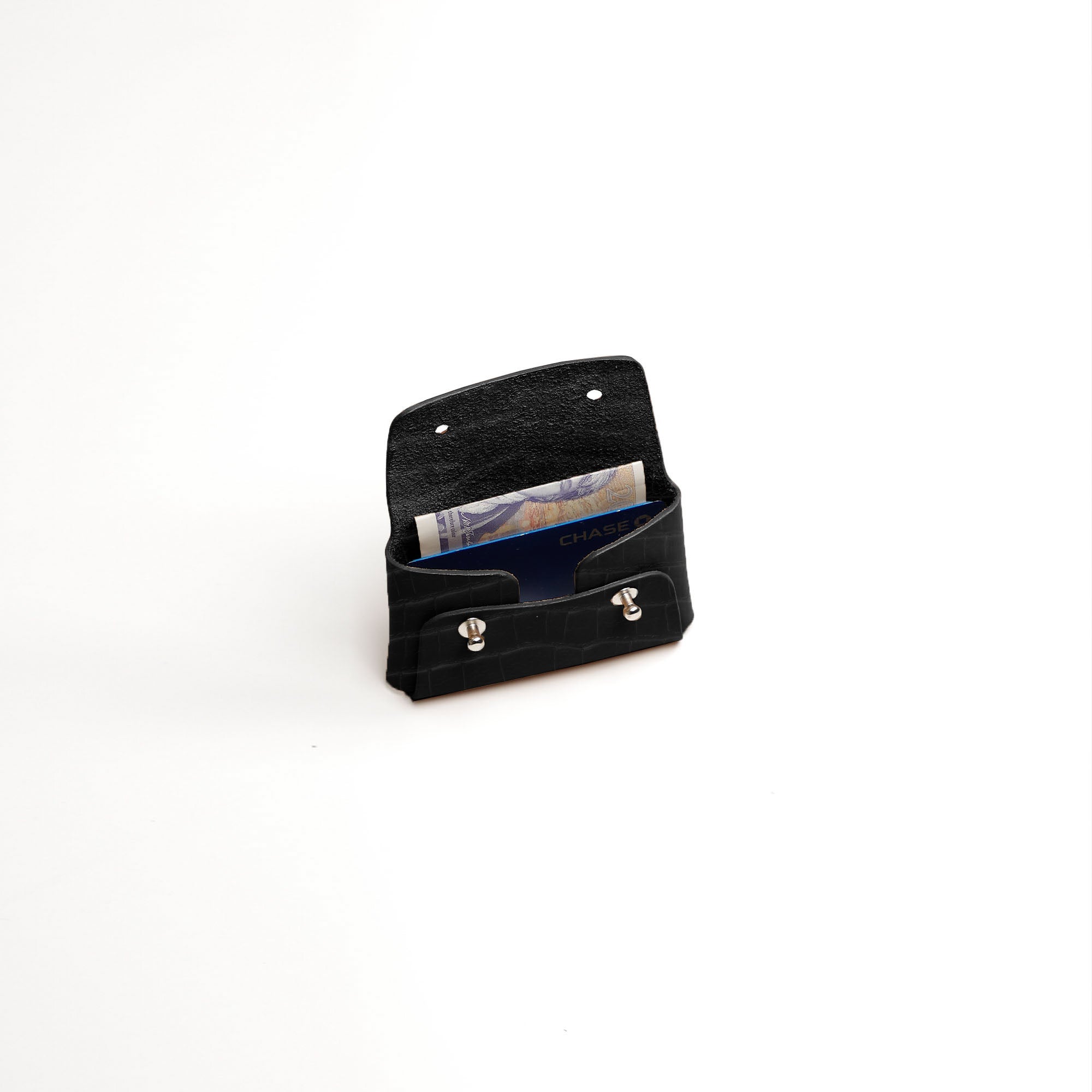 Croco Kuai Small Pouch | Black